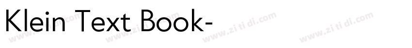 Klein Text Book字体转换